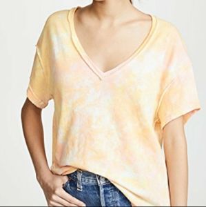 FREE PEOPLE ALL MINE TYE DYE OPEN BACK TEE